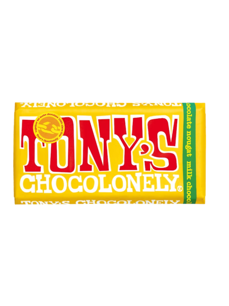 Молочный шоколад Tony's Chocolonely Almond Honey Nougat maitosuklaa 180 г с миндалем, медом и нугой