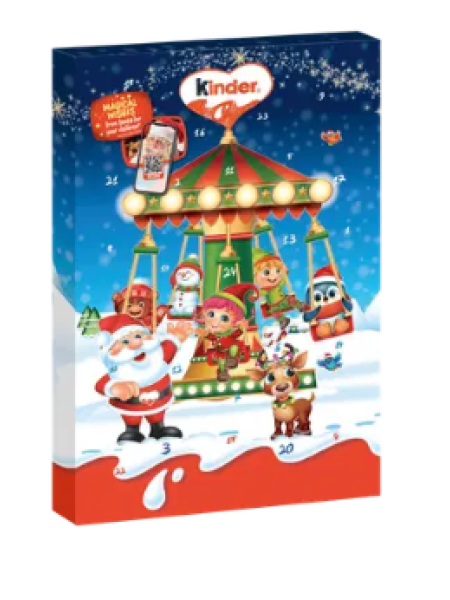 Рождественский календарь с шоколадными конфетами Kinder Mini Mix 151г