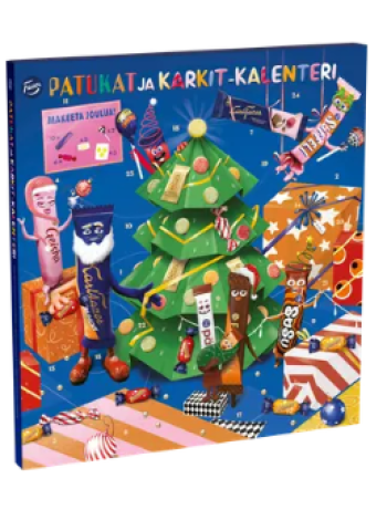 Рождественский календарь батончиков и конфет Fazer patukat & karkit kalenteri 415г