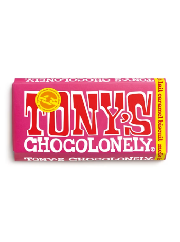 Молочный шоколад Tony's Chocolonely Caramel Biscuit maitosuklaa180 г карамель печенье