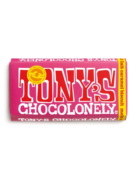 Молочный шоколад Tony's Chocolonely Caramel Biscuit maitosuklaa180 г карамель печенье