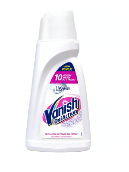 Средство для удаления белых пятен Vanish Oxi Action для белых вещей 1л