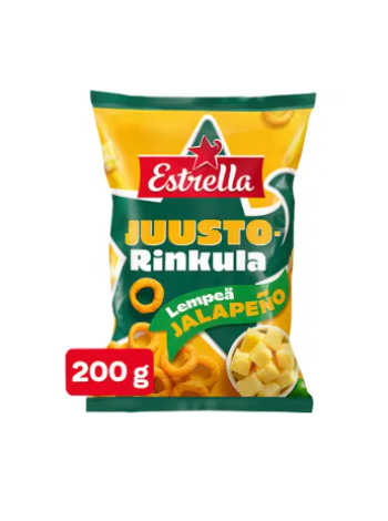 Сырное кольцо с мягким халапеньо Estrella Juusto Rinkula Lempeä Jalapeno 200 г