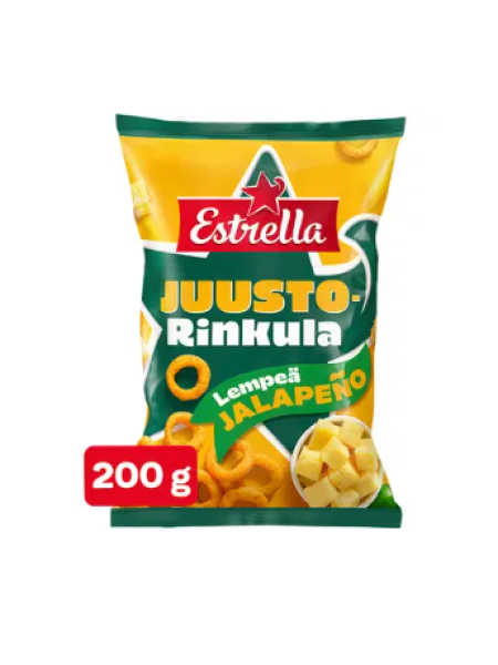 Сырное кольцо с мягким халапеньо Estrella Juusto Rinkula Lempeä Jalapeno 200 г