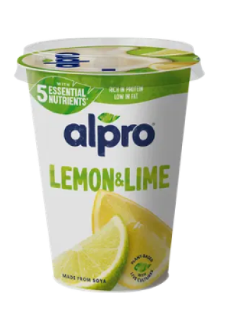 Ферментированный соевый продукт Alpro Hapatettu soijatuote sitruuna-lime 400 г