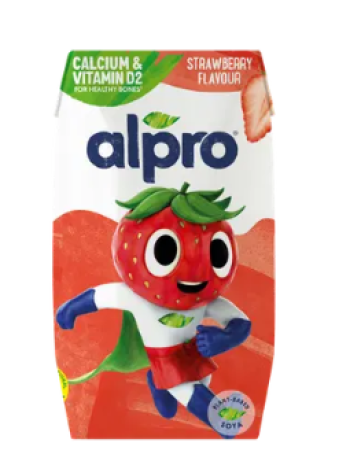 Соевый напиток со вкусом клубники Alpro Kids soijajuoma, mansikanmakuinen 200 мл