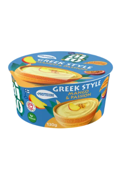 Йогурт овсяный в греческом стиле Fazer Aito Kauragurtti Greek Style Mango & Passion манго и маракуйя 130 г