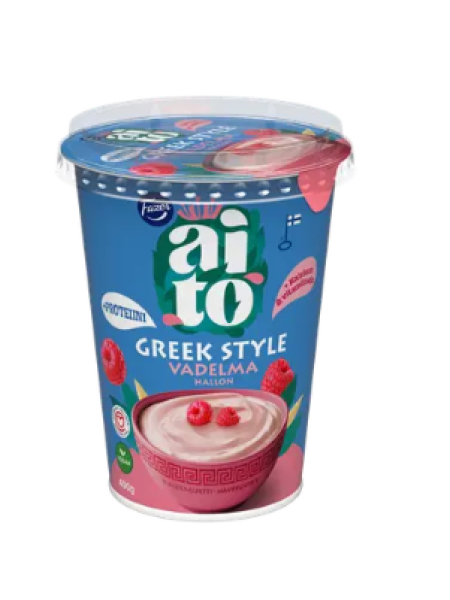 Овсяный йогурт в греческом стиле с малиной Fazer Authentic Oatmeal Greek Style Raspberry 400 г