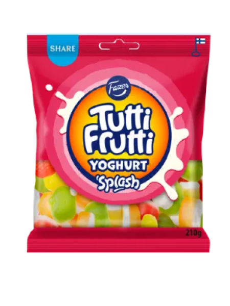 Жевательное ассорти конфет Fazer Tutti Frutti Йогурт Splash 210г