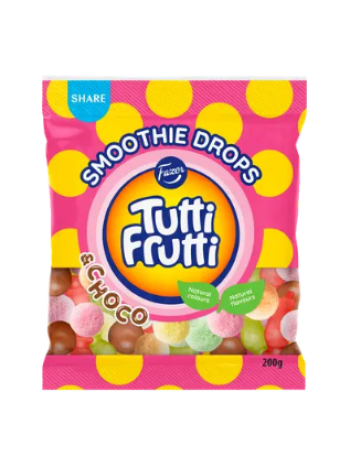 Жевательные конфеты Fazer Tutti Frutti Smoothie Drops 200 г