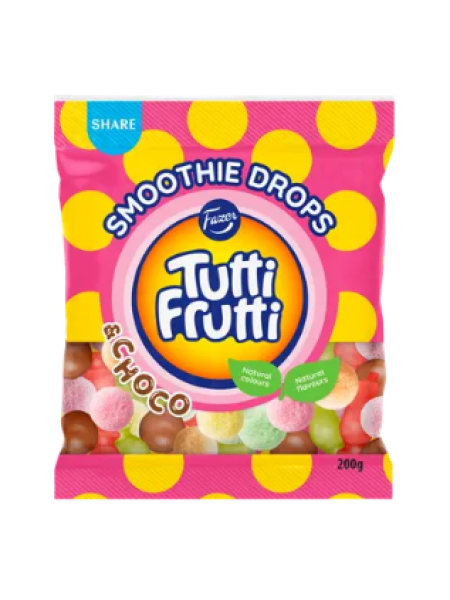 Жевательные конфеты Fazer Tutti Frutti Smoothie Drops 200 г