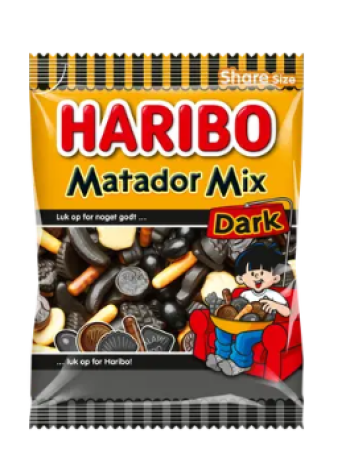 Ассорти лакричных конфет HARIBO Matador Mix Dark 270 г
