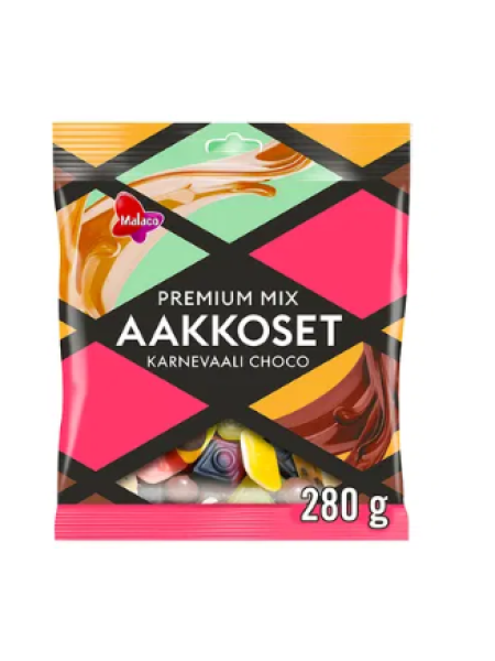 Смесь конфет Malaco Alphabet Carnival Choco Candy Mix 280 г