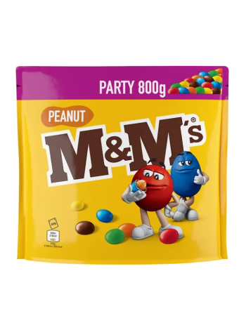 Конфеты драже шоколадные с арахисом M&M'S Peanut PARTY BAG 800 г
