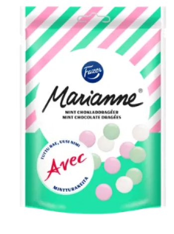 Шоколад гранулированный с мятой Fazer Marianne Mint Chocolate 150г