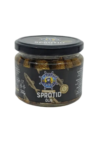Шпроты в масле Kapten Grant sprotid õlis 250 г стекло
