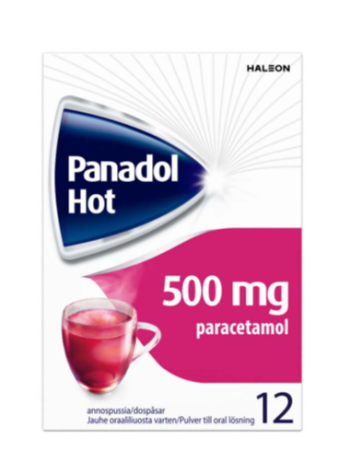 Порошок от боли в горле Panadol Hot 500 мг 12шт