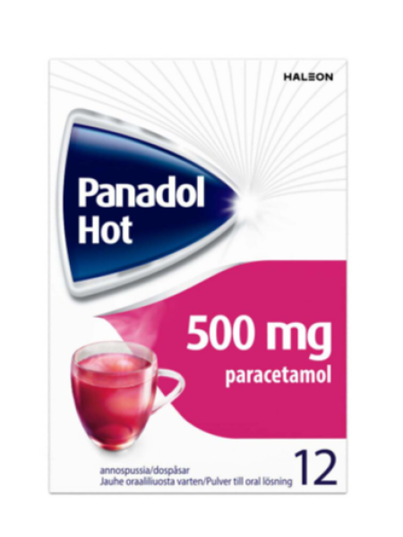 Порошок от боли в горле Panadol Hot 500 мг 12шт