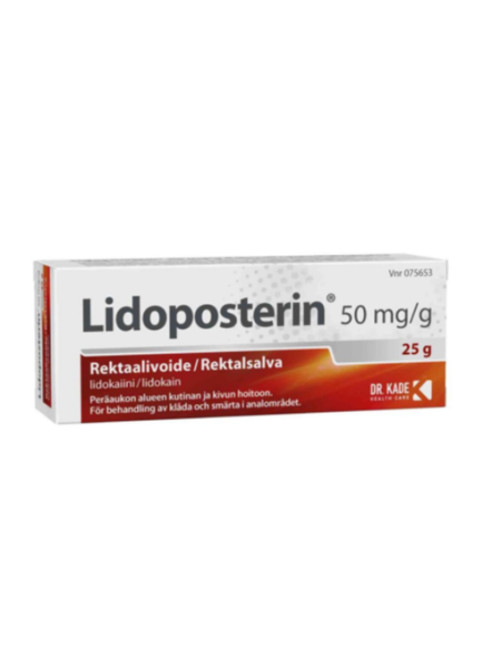 Ректальная мазь LIDOPOSTERIN 50 mg/g 25 г