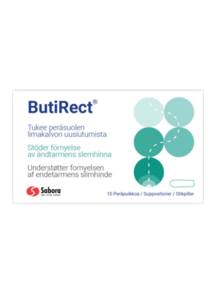 Препарат для лечения слизистой оболочки прямой кишки BUTIRECT 10 шт
