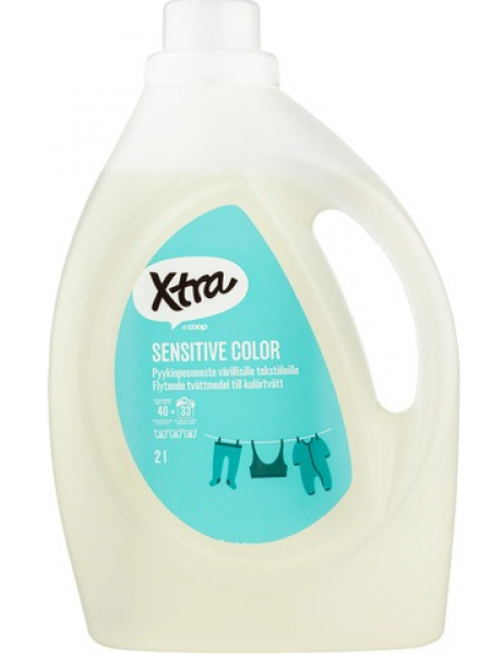 Жидкий стиральный порошок Xtra Sensitive Color 2л для цветных тканей