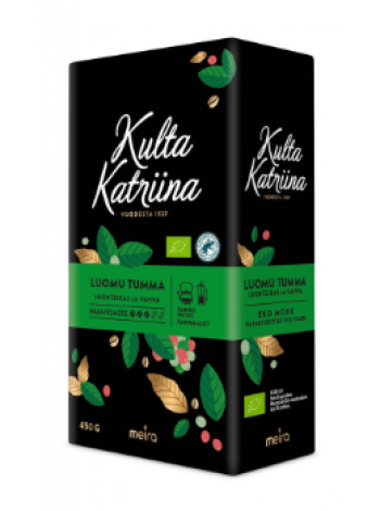 Кофе молотый Kulta Katriina Luomu tumma paahto №3 450г