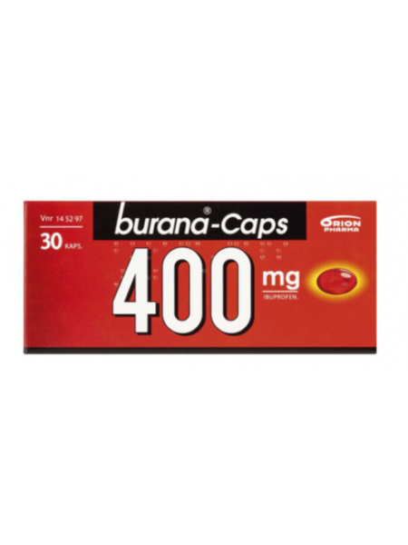 Капсулы для облегчения боли и снижения температуры BURANA 400мг 30шт