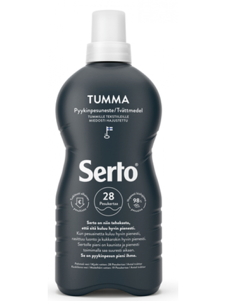 Жидкий порошок Serto Tumma 750мл уход за тканью и цветом