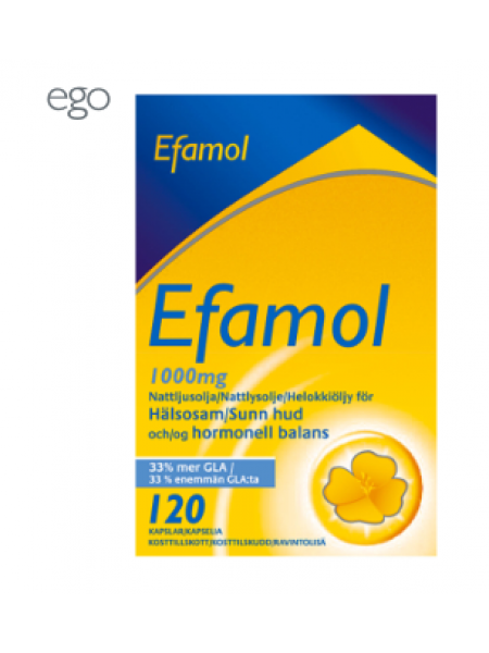 Высококачественное масло примулы вечерней EFAMOL 1000 мг 120 шт