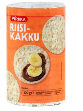 Рисовые лепешки без глютена Pirkka riisikakku gluteeniton 100 г