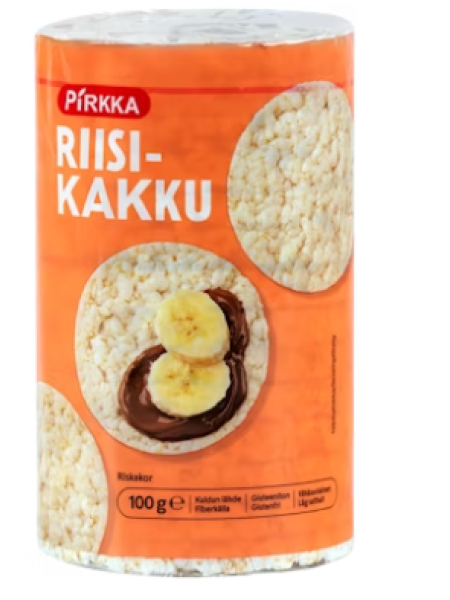 Рисовые лепешки без глютена Pirkka riisikakku gluteeniton 100 г
