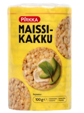Кукурузные лепешки без глютена Pirkka maissikakku gluteeniton 100 г