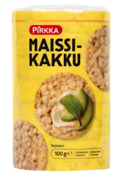 Кукурузные лепешки без глютена Pirkka maissikakku gluteeniton 100 г