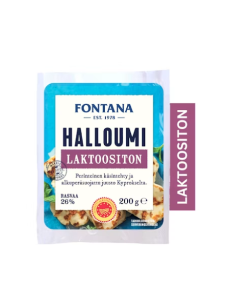 Сыр халлуми без лактозы Fontana Halloumi laktoositon PDO 200 г