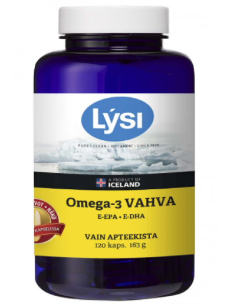 Препарат на основе рыбьего жира для поддержания здоровья сердца LYSI OMEGA-3 VAHVA 120 шт