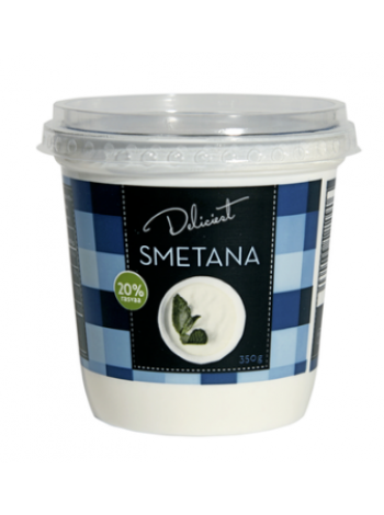 Сметана Deliciest  smetana 20% 350г