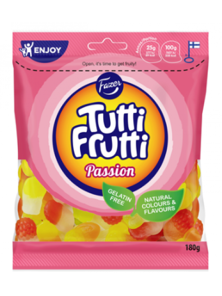 Жевательные конфеты Fazer Tutti Frutti Passion 220г