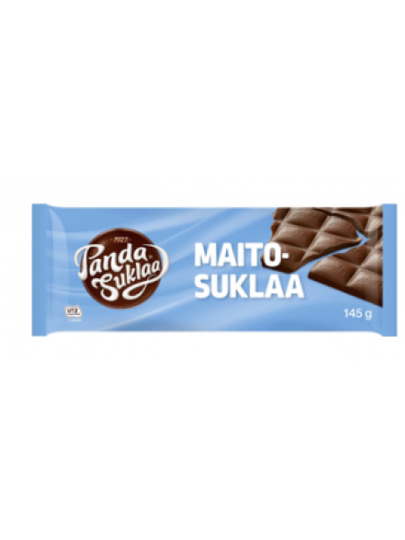 Плиточный шоколад Panda maitosuklaa 145г молочный   